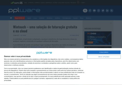 
                            11. Wintouch - uma solução de faturação gratuita e na cloud