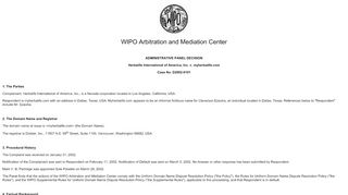 
                            7. WIPO Domain Name Decision: D2002-0101