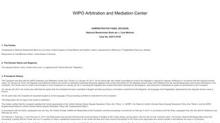 
                            12. WIPO Domain Name Decision: D2013-0120