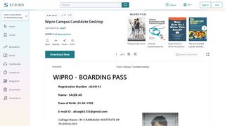 
                            5. Wipro Campus Candidate Desktop - Scribd