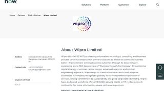 
                            9. Wipro Limited | Servicenow Partner
