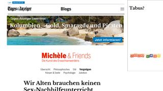 
                            9. Wir Alten brauchen keinen Sex-Nachhilfeunterricht | Michèle ... - Blogs