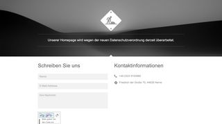 
                            7. Wir arbeiten gerade an unserer Website