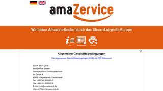 
                            7. Wir lotsen Amazon-Händler durch das Steuer-Labyrinth ... - amaZervice