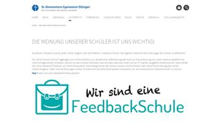 
                            10. Wir sind eine FeedbackSchule - Bonaventura - Gymnasium