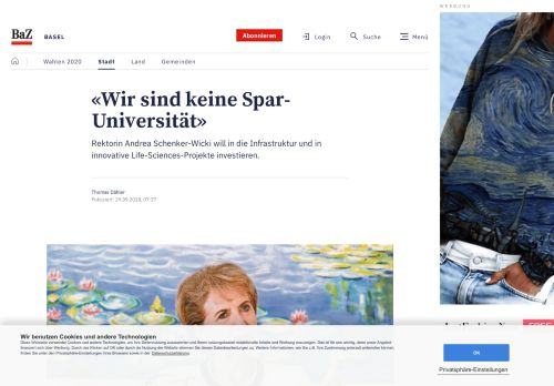 
                            10. «Wir sind keine Spar-Universität» - News Basel: Stadt - bazonline.ch