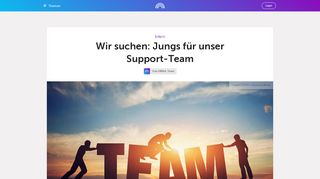 
                            7. Wir suchen: Jungs für unser Support-Team - DBNA