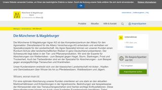 
                            6. Wir über uns - Münchener und Magdeburger Agrarversicherung AG