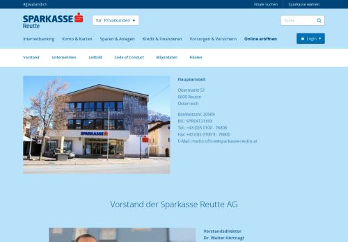 
                            9. Wir über uns | Sparkasse Reutte AG