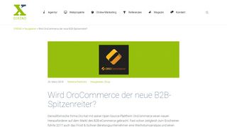 
                            10. Wird OroCommerce der neue B2B-Spitzenreiter? - DIXENO