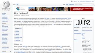 
                            8. Wire (software) - Wikipedia