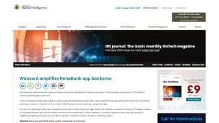 
                            11. Wirecard amplifies ReiseBank app bankomo – IBS Intelligence