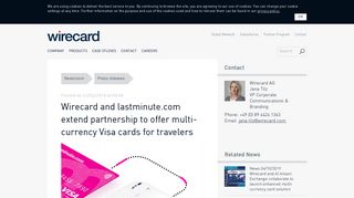 
                            8. Wirecard and lastminute.com extend partnership to offer multi ...