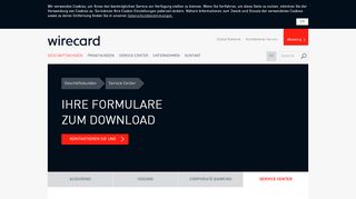 
                            4. WIRECARD BANK: Service Center | Formulare und Downloads für ...