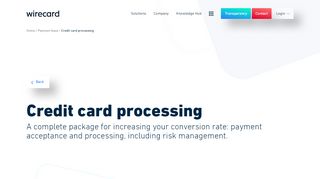 
                            2. WIRECARD: Card Payment Processing | Merchant Acquiring Services