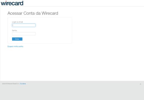 
                            7. Wirecard | Conta da Wirecard