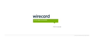 
                            1. Wirecard Enterprise Portal - login