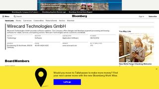 
                            13. Wirecard Technologies GmbH: Company Profile - Bloomberg
