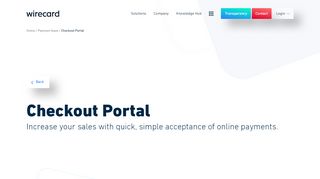 
                            7. WIRECARD: Wirecard Checkout Portal