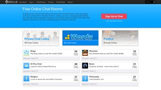 
                            6. Wireclub: Free Online Chat Rooms