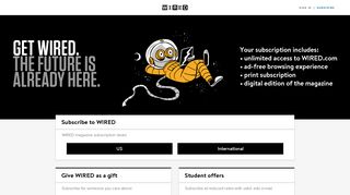 
                            6. WIRED Magazine & Digital Subscription – Offers