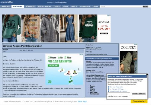 
                            10. Wireless Access Point Konfiguration (Tomjoe) - Computerhilfen.de