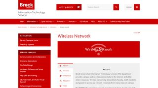 
                            4. Wireless and VPN – Information Technology Services - Brock University