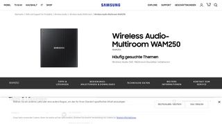
                            1. Wireless Audio-Multiroom WAM250 | Samsung Service DE