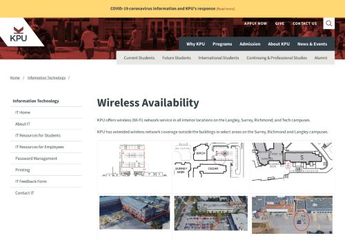 
                            12. Wireless Availability | KPU.ca - Kwantlen Polytechnic University