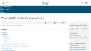 
                            5. Wireless BYOD with Identity Services Engine - Cisco