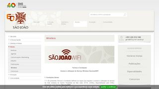 
                            3. Wireless | Centro Hospitalar São João