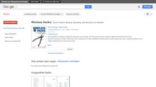 
                            5. Wireless Hacks: Tips & Tools for Building, Extending, and Securing ...