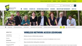 
                            3. Wireless Internet Access (eduroam) - CQU