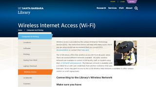 
                            9. Wireless Internet Access (Wi-Fi) | UCSB Library