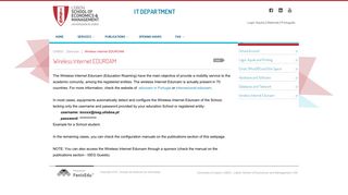 
                            4. Wireless Internet EDUROAM - ISEG