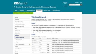 
                            9. Wireless Network – IT Service Group of the ... - isg.inf.ethz.ch