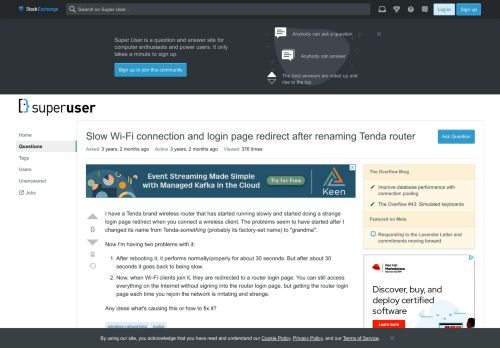 
                            9. wireless networking - Slow Wi-Fi connection and login page ...