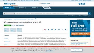 
                            12. Wireless personal communications: what is it? - IEEE Journals ...