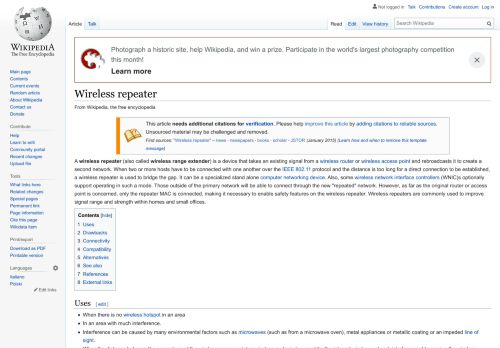 
                            10. Wireless repeater - Wikipedia