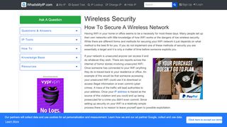 
                            1. Wireless Security - What Is My IP?
