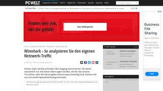 
                            2. Wireshark - Eigenen Netzwerk-Traffic analysieren - PC-WELT