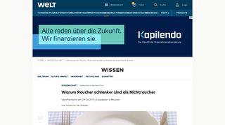 
                            11. Wirkung von Nikotin: Warum Raucher schlanker sind als Nichtraucher ...