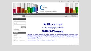 
                            4. WIRO-Chemie Shop - Herzlich willkommen!