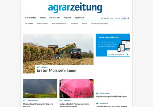 
                            5. Wirtschaft für die Landwirtschaft | agrarzeitung