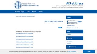 
                            2. Wirtschaftsinformatik | Association for Information Systems Research ...