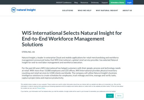 
                            12. WIS announcement - Natural Insight