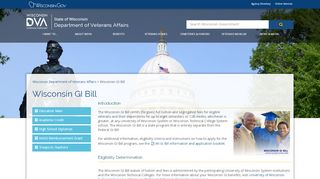 
                            8. Wisconsin Department of Veterans Affairs Wisconsin GI Bill