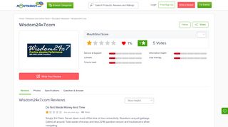 
                            6. WISDOM24X7.COM - Reviews | online | Ratings | Free - MouthShut.com