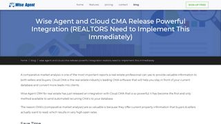 
                            8. Wise Agent and Cloud CMA Release Powerful Integration ...