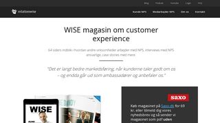 
                            10. WISE MAGASIN OM CUSTOMER EXPERIENCE 2018 - Relationwise